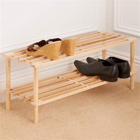 2 tier wood shoe rack|2 tier shoe rack bench.